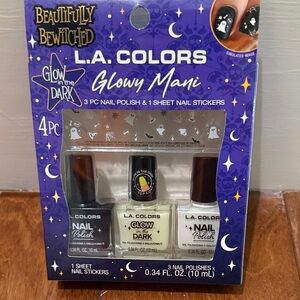 NWT L.A. Colors Glowy Mani Nail Polish Set -